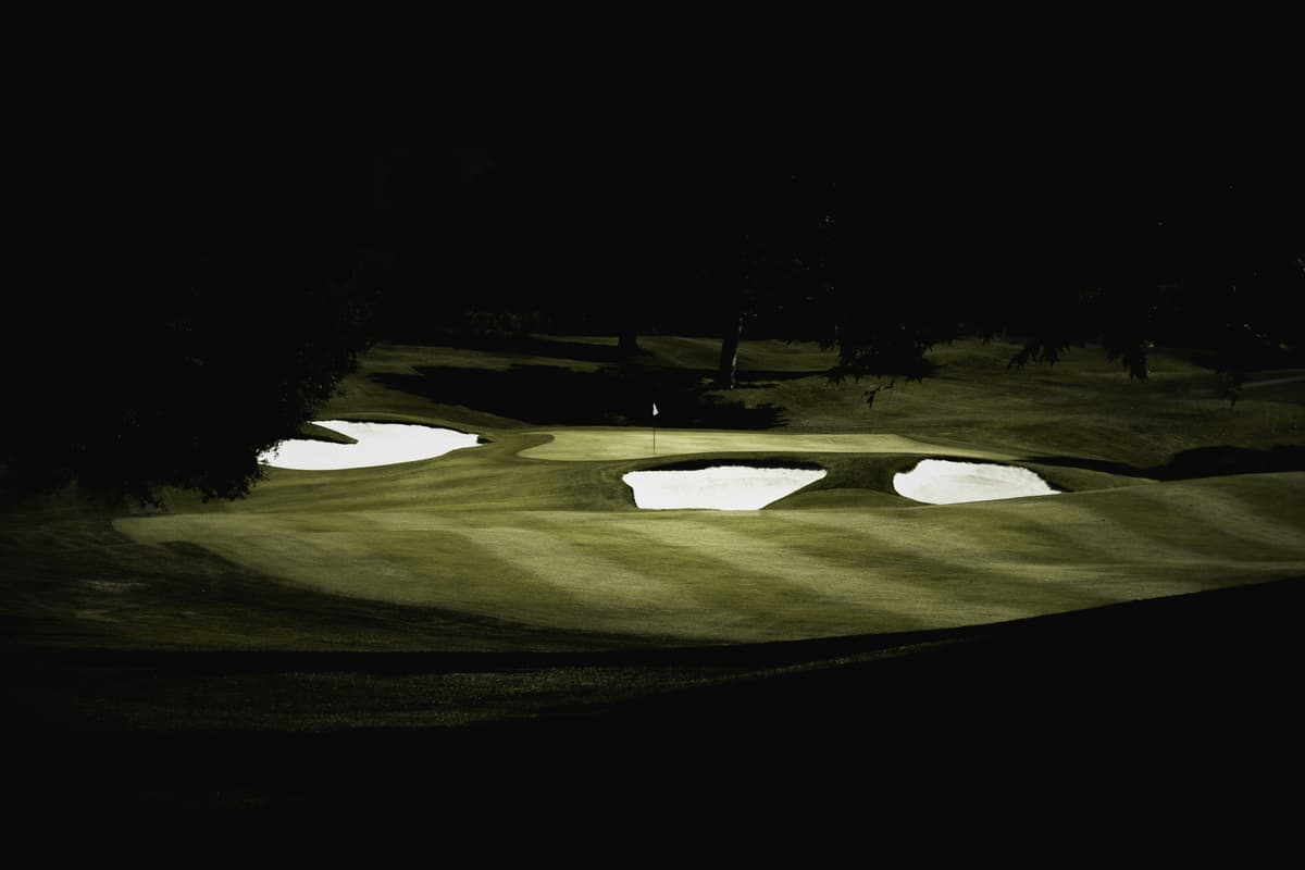 Golfer on course